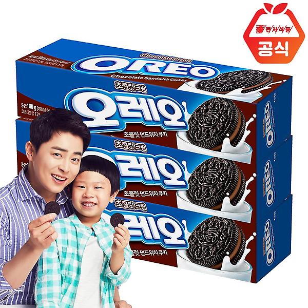  동서 오레오 쿠키 초코크림 100g x3개