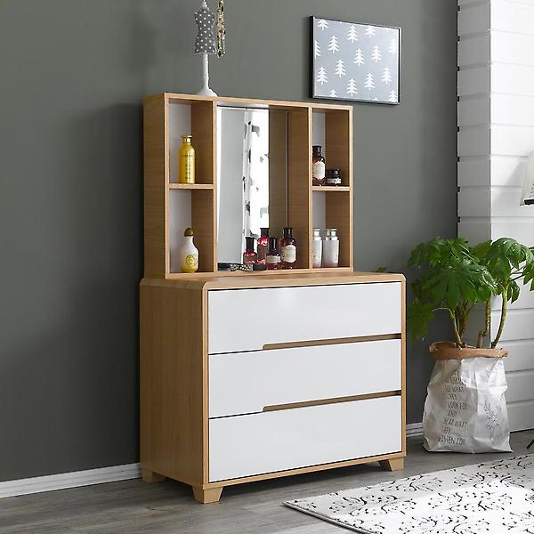  아이앤  블랑수납거울3단800화장대AES