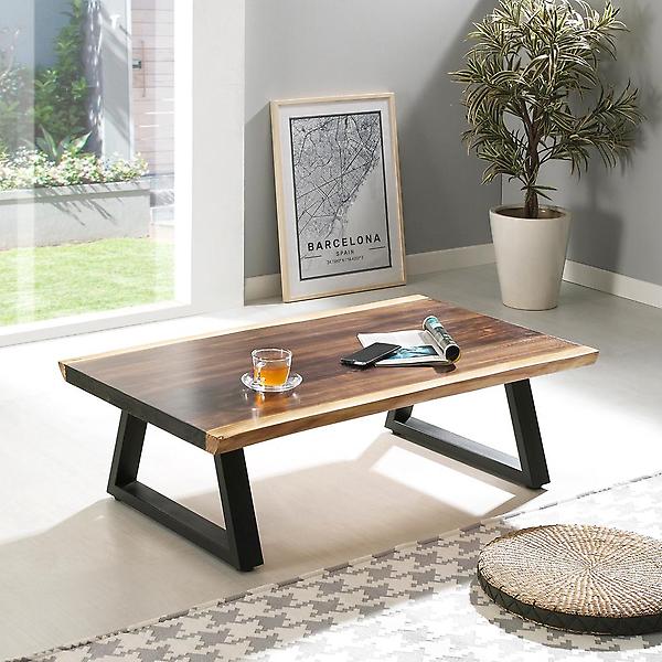  아이앤 레반 우드슬랩 1200 소파테이블 PD