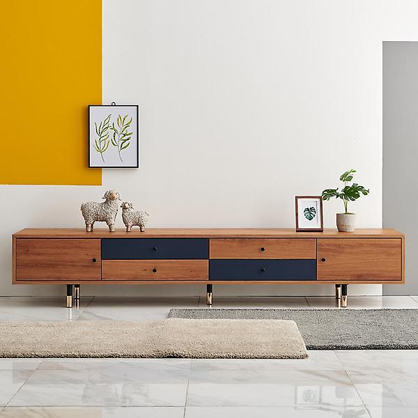  아이앤 로젤린 2100 2단 거실장 FAT