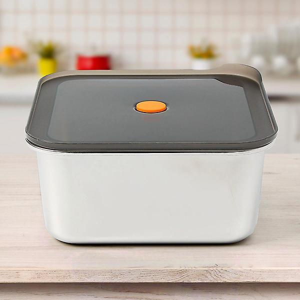 [온프레시] 락킹 정사각 스텐 밀폐용기 2.6L 반찬통