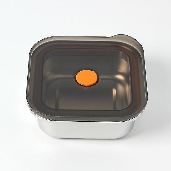  [온프레시] 락킹 정사각 스텐 밀폐용기 납작 반찬통
