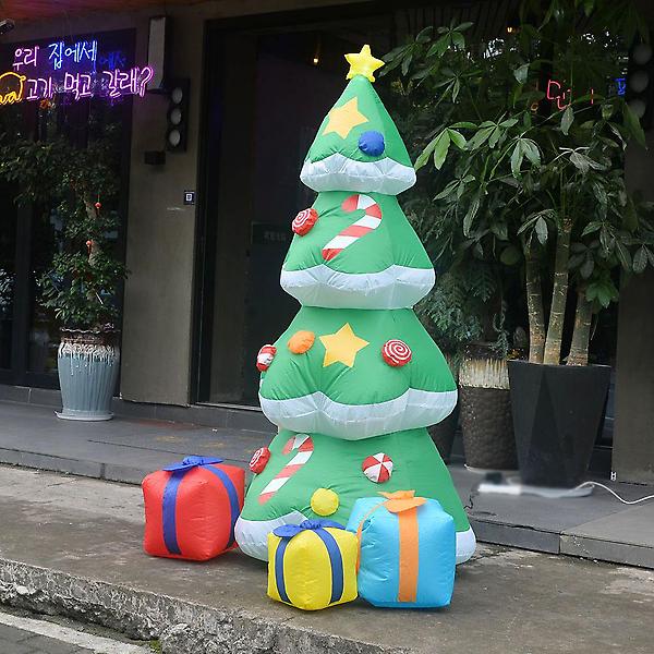  LED 에어벌룬 대형 크리스마스 트리 180cm 야외전시