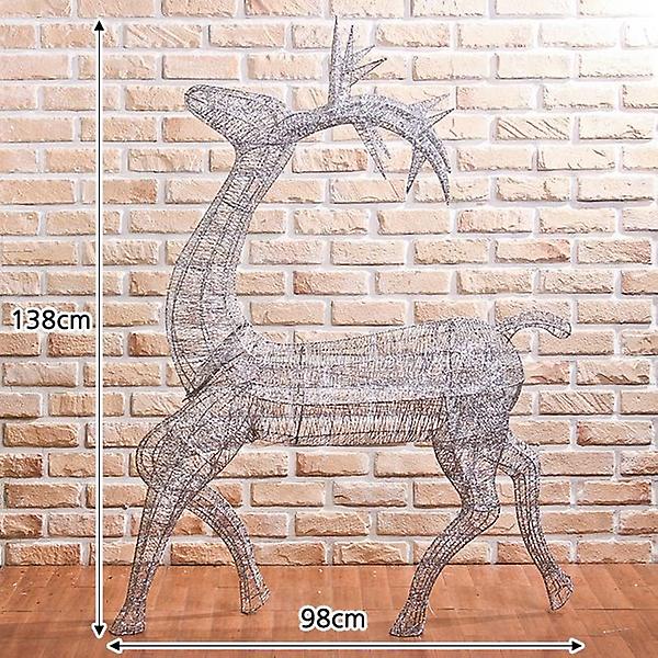 [도토로/140cm LED 실버 반짝] 140cm LED 실버 반짝이 사슴 장식(특대)사슴인형