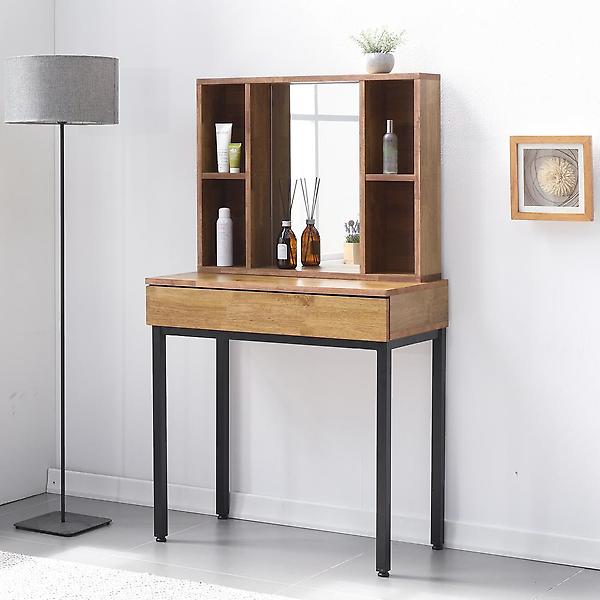  아이앤 레시안 원목 수납거울 800 화장대 AP