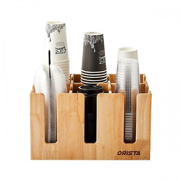  오리스타 우드 스퀘어 6구 테이크아웃컵 디스펜서