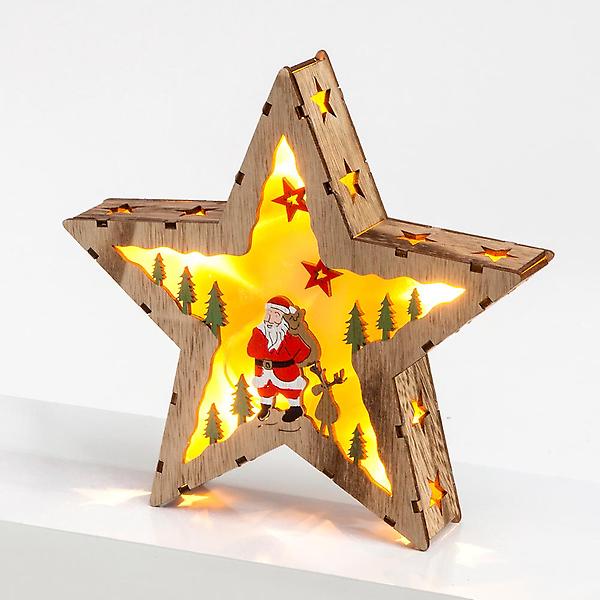[도매토피아/TREE-00001] LED 크리스마스 산타 별 무드등/크리스마스소품