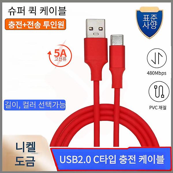 [GIW.C/PM-00001] USB2.0 5A C타입 충전 케이블