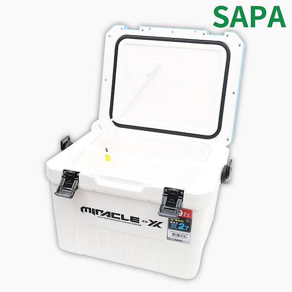  싸파 기포기 내장형 아이스박스 19L SIC-Y019HE 낚시