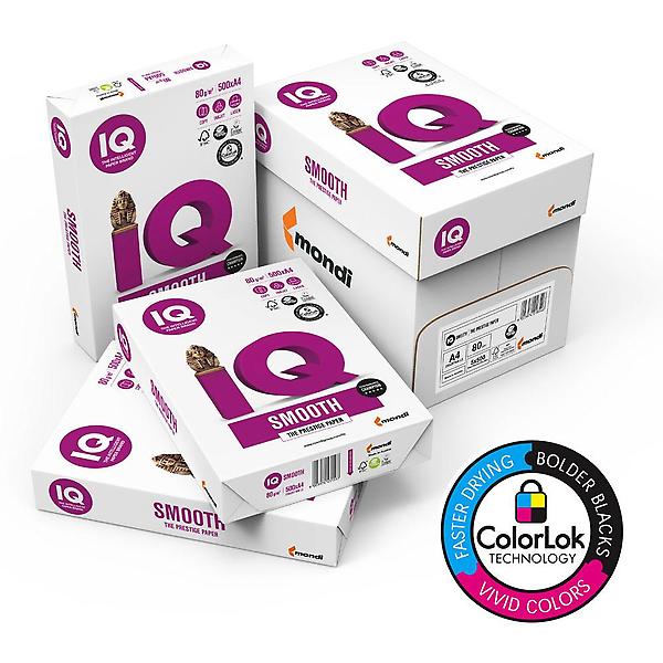  몬디 IQ SMOOTH 복사용지 A4용지 100G 2000매 ColorLok 높은평활도 정밀평탄도 탄소중립