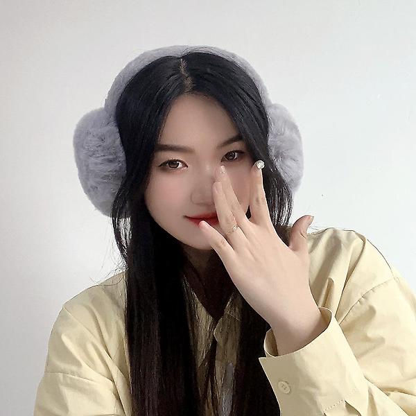  마카롱 겨울 귀마개(그레이)