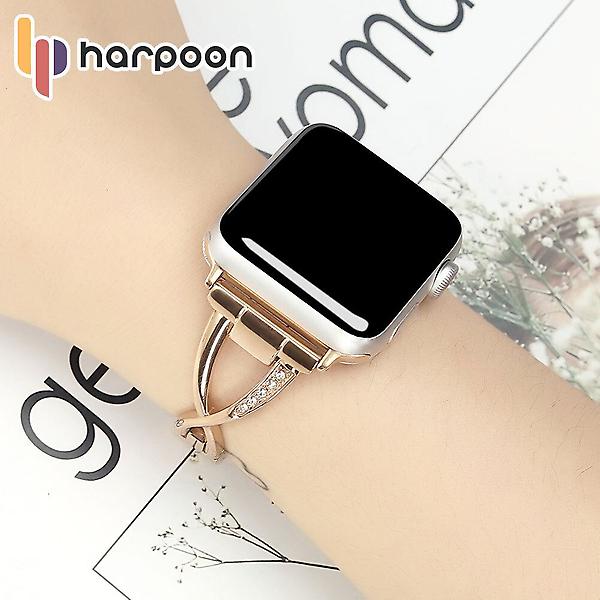  하푼 애플워치 38 42mm 루나드 다이아 메탈 스트랩