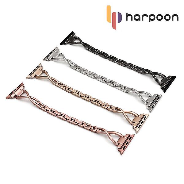  하푼 애플워치3 38 42mm 루나드 다이아 메탈 스트랩
