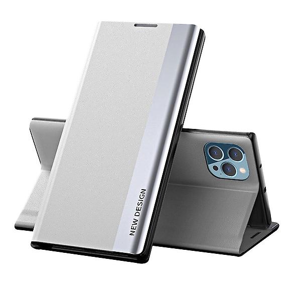  아이폰13 프리미엄 스틸 레더 플립 케이스