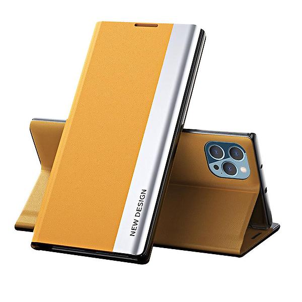  아이폰SE3 프리미엄 스틸 레더 플립 케이스