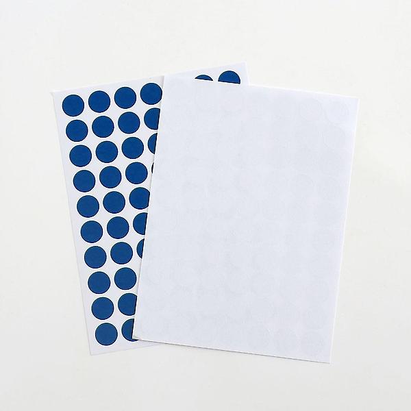  10mm 컬러 원형 스티커 60매세트(블루)