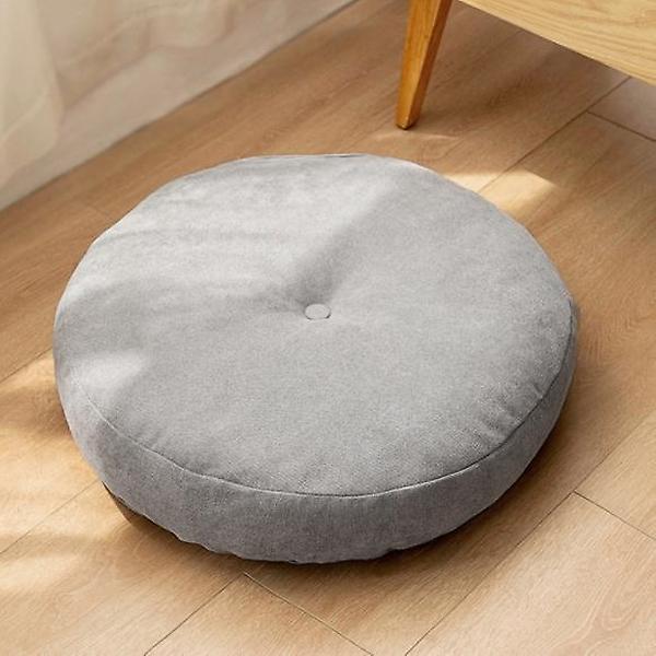  폭신빵빵 원형 쿠션방석(47cm) (그레이)