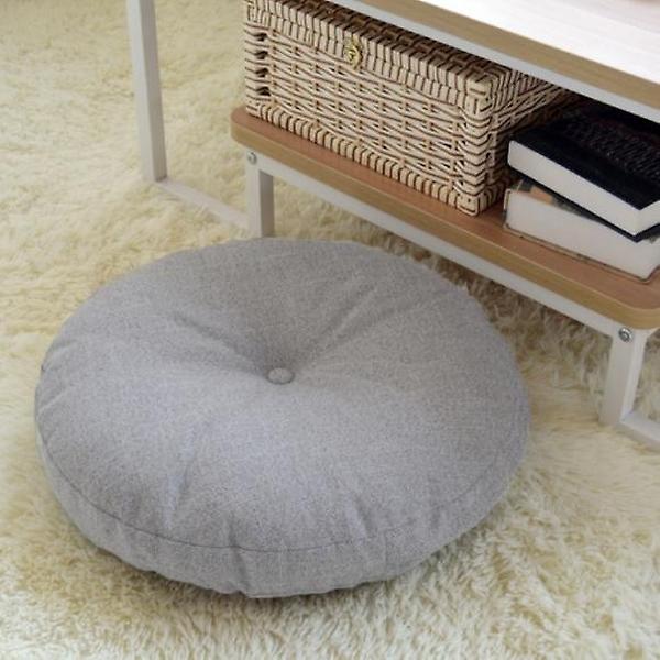  폭신빵빵 원형 쿠션방석(47cm) (그레이)