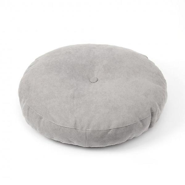  폭신빵빵 원형 쿠션방석(47cm) (그레이)