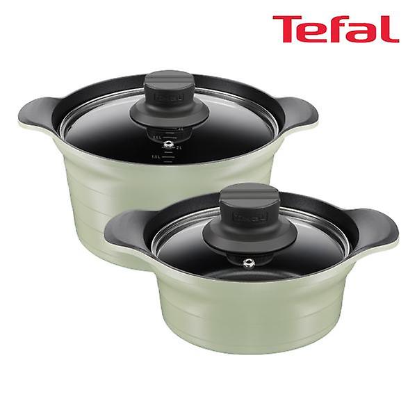  테팔 인덕션 티타늄 아로마 통주물 2종세트 (뚝배기 18cm + 양수냄비 24cm)