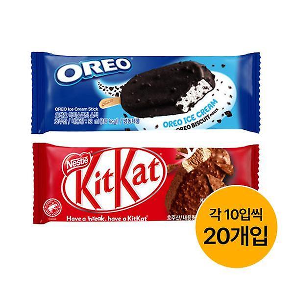 [오레오/PSFA001] [OREO/KitKat] 오레오X킷캣 아이스크림(스틱) 20개입(각 10입씩)