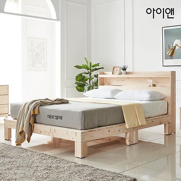  아이앤 편백 LED수납헤드 슈퍼싱글 침대 NM