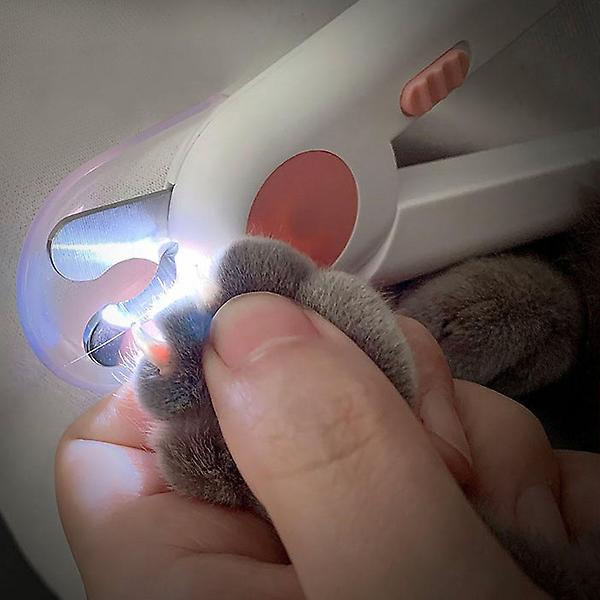  반려동물 LED 발톱깎이(핑크)