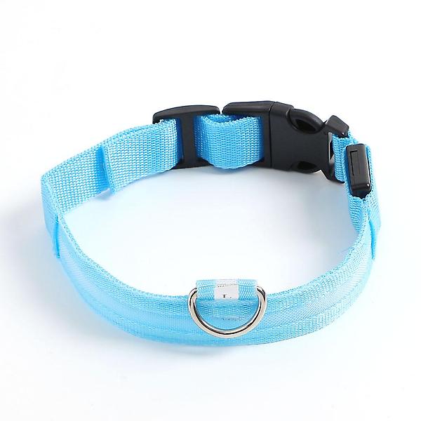  LED 애견 강아지 목줄(L) (블루)