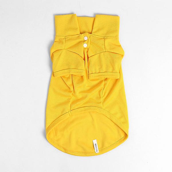  팝컬러 반팔 애견옷(M) (옐로우)