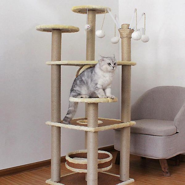 [도매토피아/해피캐슬 고양이 캣타워 대형] 해피캐슬 고양이 캣타워(150cm)