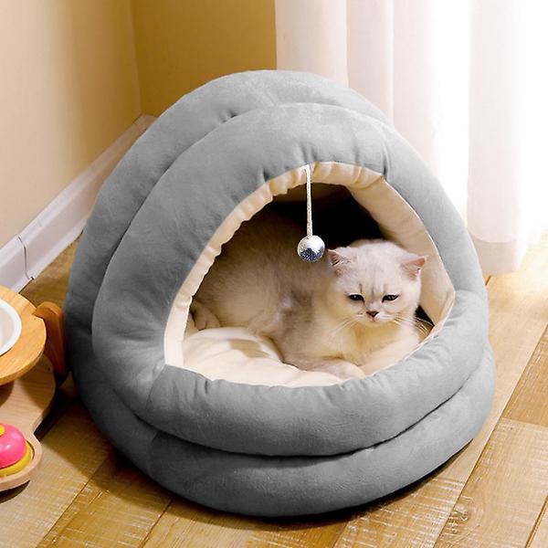 [도매토피아/마이펫 고양이 쿠션방석 동굴] 마이펫 고양이 쿠션방석 동굴하우스(42x40cm) (아이보리)