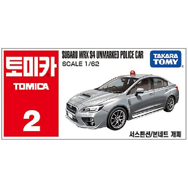 [토미카/GEO0001] 토미카 02 스바루 WRX S4 폴리스카 다이캐스트 피규어 자동차 장난감