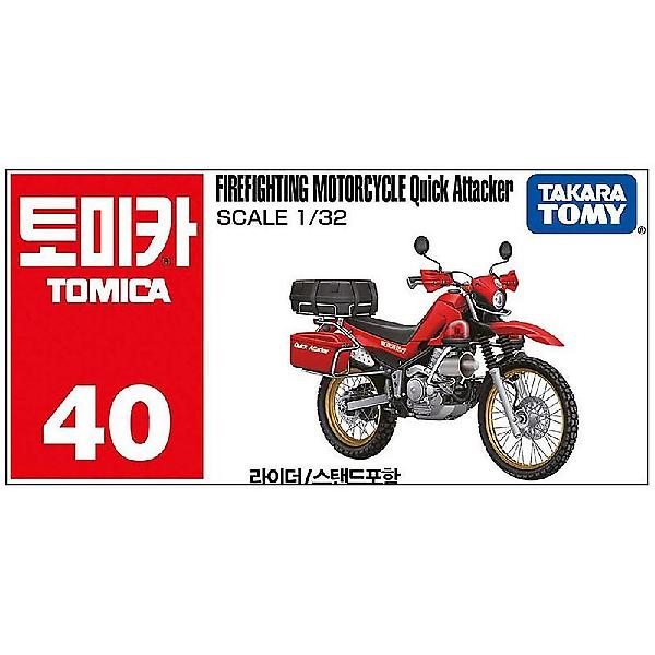 [토미카/GEO0001] 토미카 40 소방 오토바이 퀵 어택커 다이캐스트 미니카 피규어 오토바이 장난감