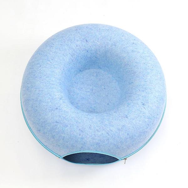  고양이 도넛 터널 숨숨집(50cm) (블루)