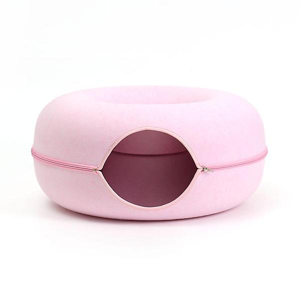  고양이 도넛 터널 숨숨집(60cm) (핑크)