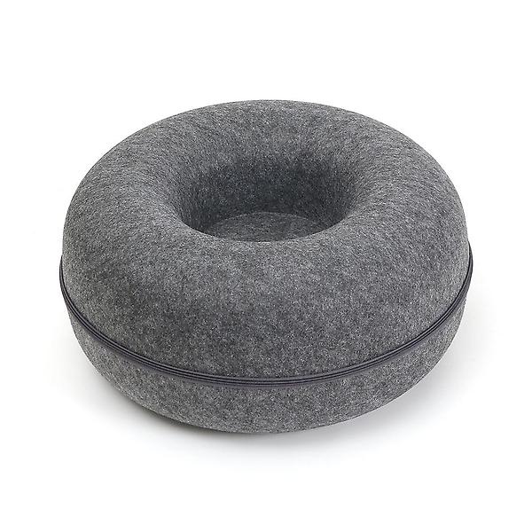  고양이 도넛 터널 숨숨집(50cm) (다크그레이)