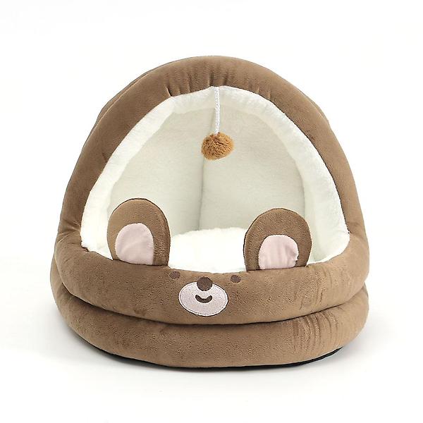 큐티펫 반려동물 동굴하우스(브라운곰)