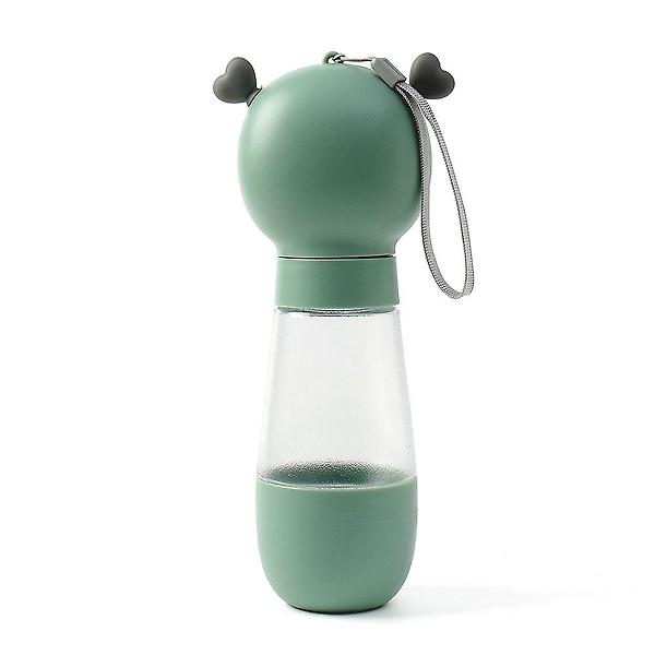 큐티펫 휴대용 애견 간식 물병(350ml) (하트)