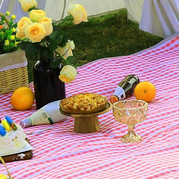  비비드 체크 방수 돗자리 비치 휴대용 피크닉 매트