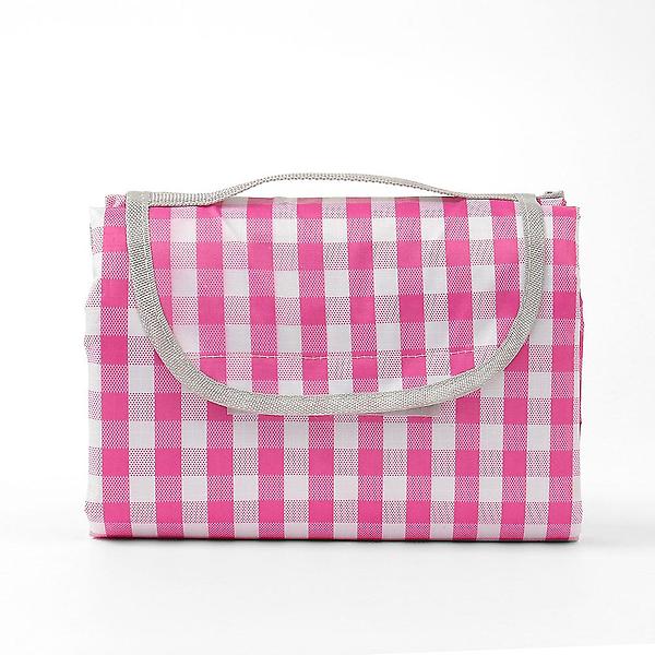  비비드 체크 방수 돗자리 비치 휴대용 피크닉 매트