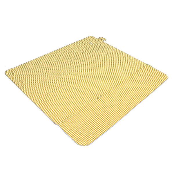  비비드 체크 방수 돗자리 휴대용 피크닉 매트 옐로