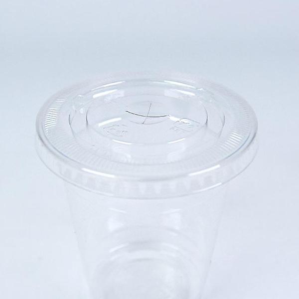 [판매처에 문의/KOKO00001] 테이크아웃 PET 투명 아이스컵 평뚜껑 98mm 1,000개 1박스