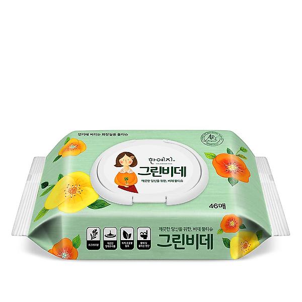  그린비데 물티슈 캡형 46매 10팩
