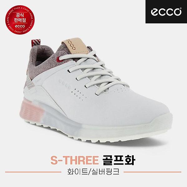  [에코코리아정품]2022 에코 S-쓰리(S-THREE) 골프화[102903-59044][화이트/실버핑크][여성용]