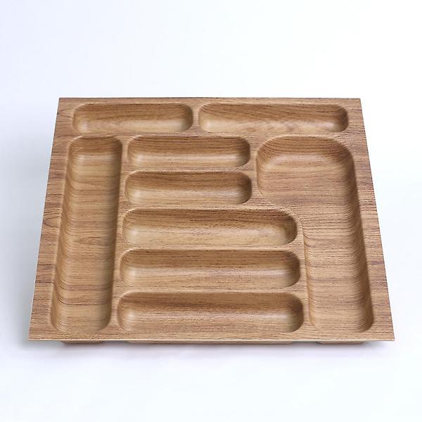  [에블린] 모듈러 커트러리 정리함(9칸) (아카시아)