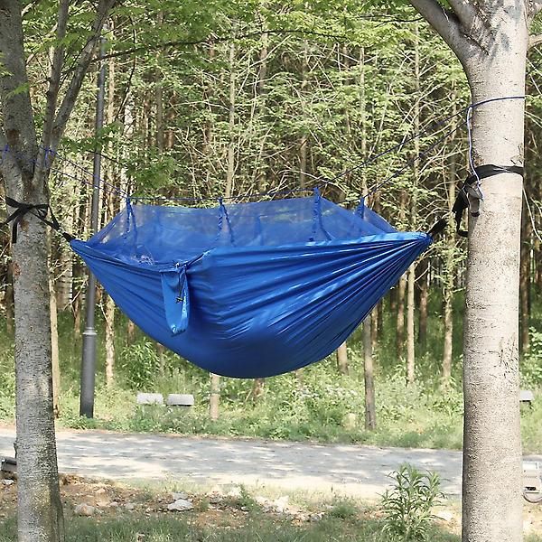 공중쉘터 캠핑 모기장 해먹(블루) 경량 해먹침대