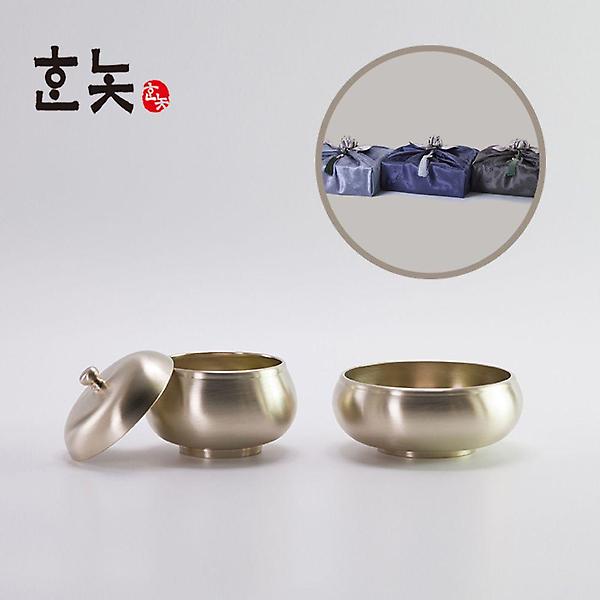  수공예품 주발 유기그릇 식기세트 보자기 포장