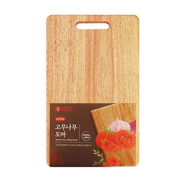  이라이프 고무나무 도마 소 345x210x15mm