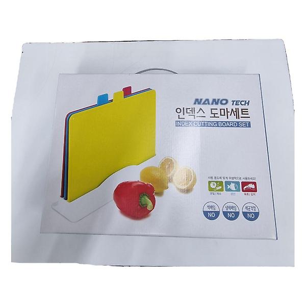  인덱스 도마 세트 3P 플레이팅 손잡이 싱크대 분류