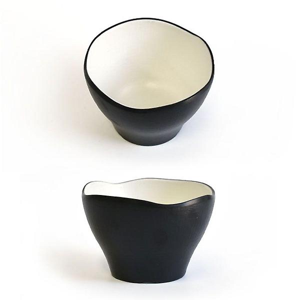  투톤 멜라민 일식 죽공기 죽그릇 후식볼 9x6cm 3호